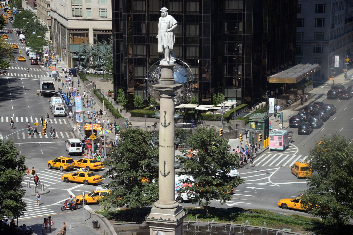 07 Columbus Circle Statue of Columbus From Museum of Arts and Design